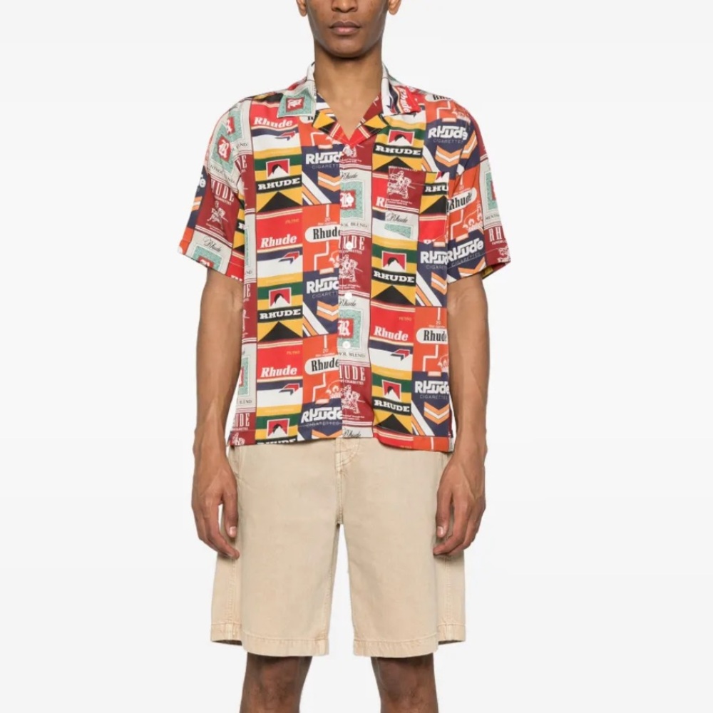 NWT Rhude Cigarette Print Shirt